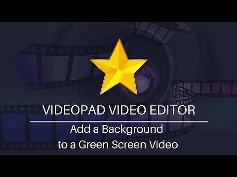 How to Add a Background to a Green Screen Video | VideoPad Video Editing Tutorial