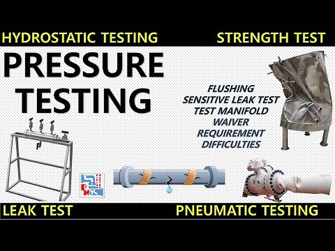 Pressure Testing | Hydrostatic Test | Pneumatic Test | Piping Mantra