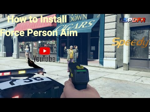 How to install force person aim in our lspdfr