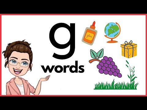 WORDS THAT START WITH Gg | 'g' Words | Phonics | Initial Sounds | LEARN LETTER Gg