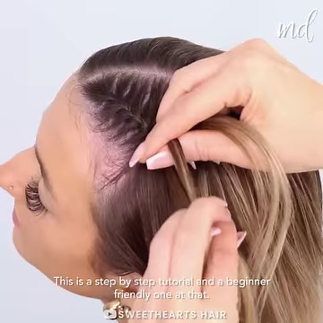 A pretty french braid tutorial! | MetDaan Creative