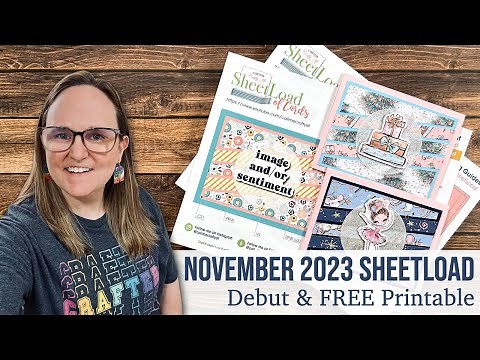 November 2023 SheetLoad of Cards Debut & FREE Printable PLUS Love From Lizi November Kit Unboxing!