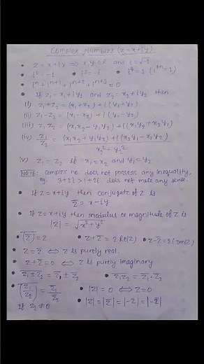11th Complex numbers all formulas l #complexnumbers #formula