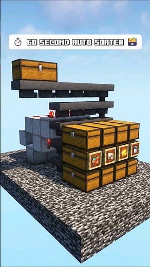 Minecraft Auto Sorter | 60 Second Easy Tutorial
