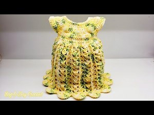 Easy Crochet Baby Dress Tutorial