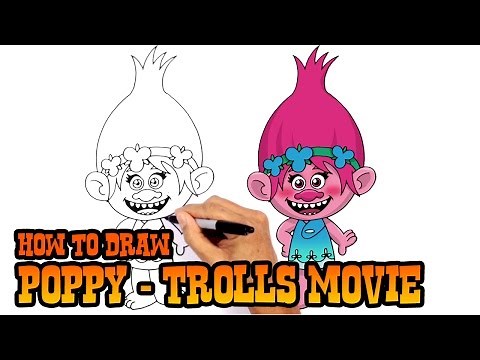 How to Draw Poppy | Trolls