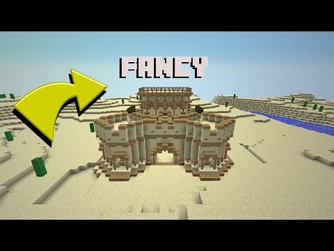 MInecraft How To Build A Sand Castle / House Tutorial