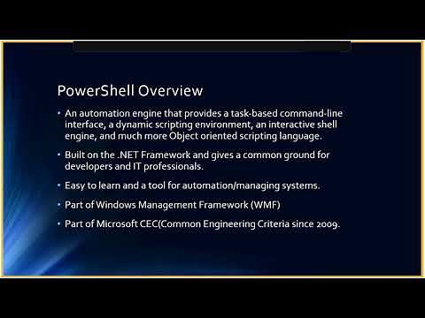 1 PowerShell Overview, Installation,ISE,Console,Cmdlets