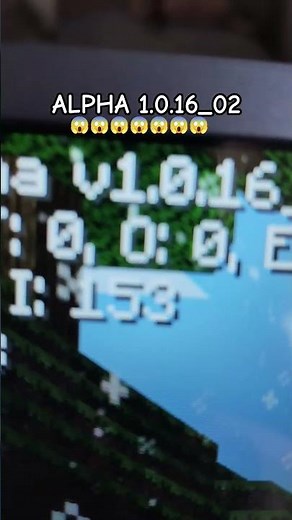 I downloaded Minecraft Alpha 1.0.16_02 😱😱😱😱😱😱 #music #Alpha 1.0.16_02