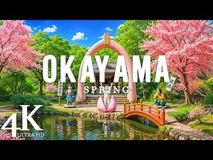 Spring Okayama 4K, Japan 🏯 – Cherry Blossoms at Korakuen Garden & the Majestic Okayama Castle