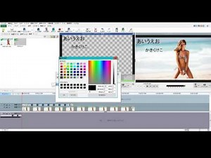 Videopad v4.50　「文字の挿入」使い方
