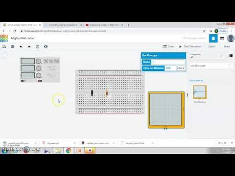 Half wave rectifier experiment online - using tinkercad