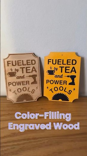 How to Paint Fill Laser Engraved Wood 🎨