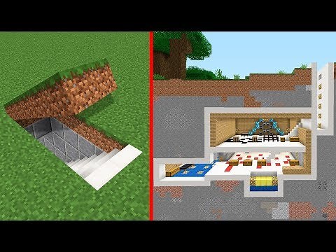 Minecraft | Como construir una Base Secreta Moderna Tutorial (Casa Escondida)