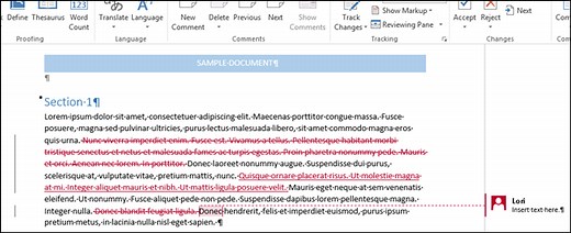 How to Copy and Paste Text With Tracked Changes in Word 2013