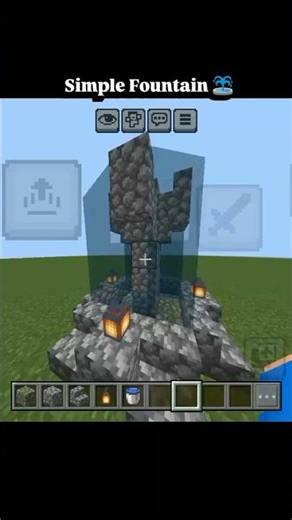 EASY Water Fountain Tutorial in Minecraft! ✨⛲ ✅