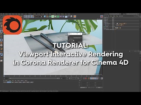 Tutorial: Viewport Interactive Rendering in Corona Renderer for Cinema 4D