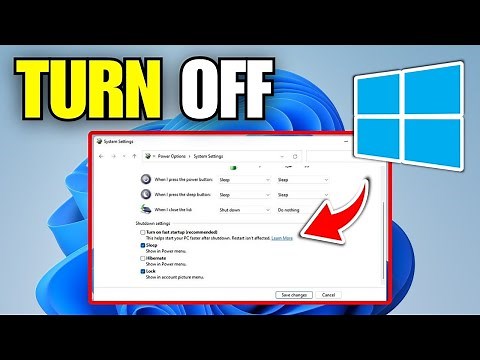 How To Disable Fast Startup in Windows 11 (2025)