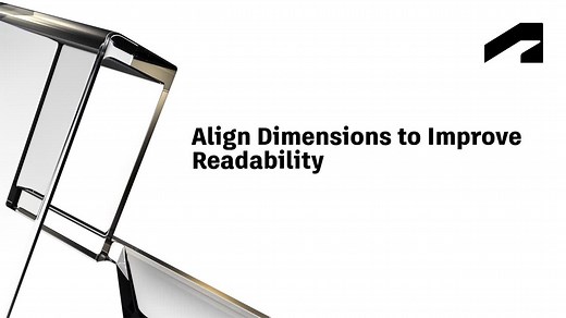 Dimensioning in AutoCAD - Align dimensions to improve readability | Autodesk