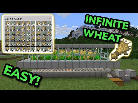 BEST 1.21 AUTOMATIC WHEAT FARM TUTORIAL in Minecraft Bedrock (MCPE/Xbox/PS4/Nintendo Switch/PC)