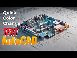 🎨 AutoCAD Text Colour Change | How to Change Text & Line Color in AutoCAD 🔧
