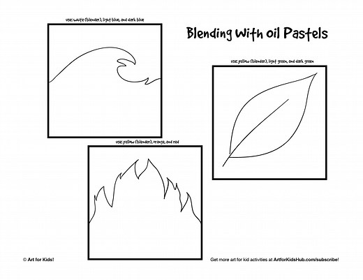 Intro To Pastels For Kids: How To Blend With Oil Pastels - Art For Kids Hub -