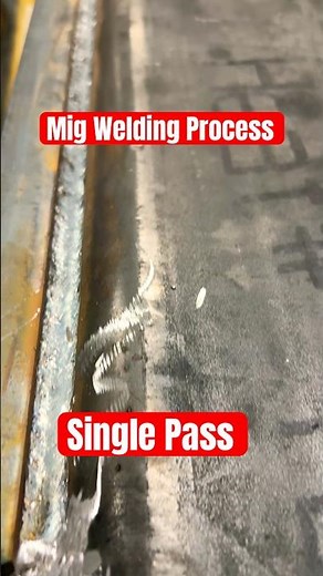 Single pass MIG Welding Process🔥💪