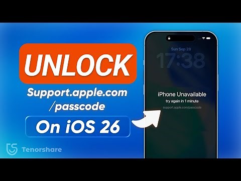 How to Unlock iPhone Stuck on Support.apple.com/passcode (iOS 26 Guide)