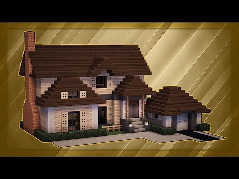 Minecraft: How To Build A Large Suburban House Tutorial (#2)