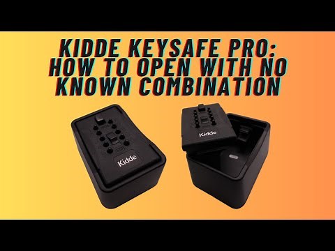 Kidde KeySafe Pro: How To Open With No Known Combination