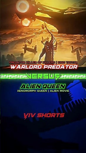 Warlord Predator vs Xenomorph Queen #vivshorts