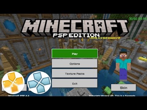 Minecraft psp edition | ppsspp | New update 4.4