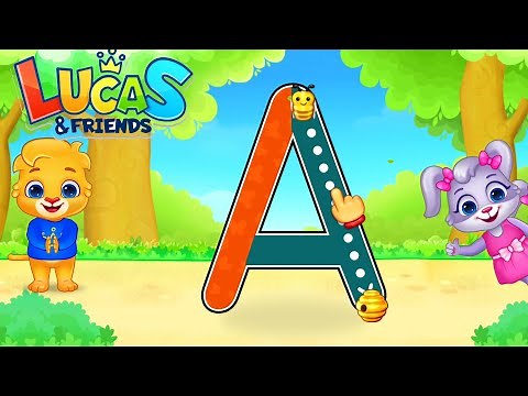 ABC Kids Lucas | Learn to Trace Capital Letters with Lucas and Ruby | Lucas And Friends | Alphabet