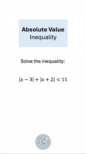 Absolute value inequalities can be tricky, so let’s have a look at a methodical approach you can use when solving such problems. In partnership with Mathos AI. Check out this powerful AI solver using the link in my bio. #math | ElectricalMath