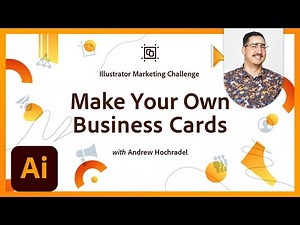 Designing Business Cards | Illustrator Marketing Challenge | Adobe Creative Cloud