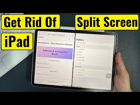 How to Get Rid of Split Screen on iPad (Exit or Disable Completely) - iPad Pro, Air, Mini