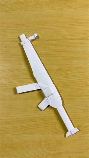 DIY paper MP5 gun without glue #shorts