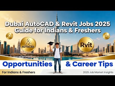 "Get AutoCAD & Revit Jobs in Dubai 2025|Complete Guide for Freshers" #autocad #revit #dubaijobs2025