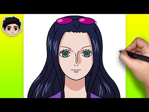 How to Draw NICO ROBIN from One Piece | Easy Step-by-Step