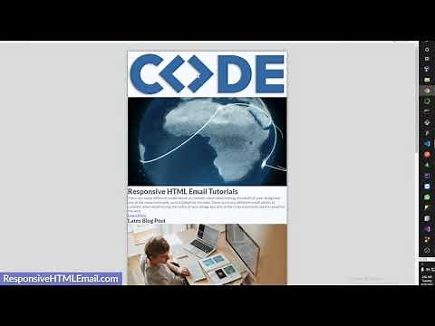 HTML Email Template Coded From Scratch