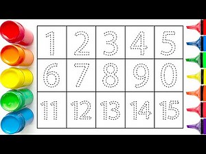 Learn to Draw Numbers 1 to 15 FAST with This Easy Tutorial!