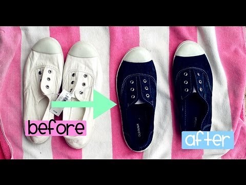 HOW to DYE your SHOES (EASIEST WAY)