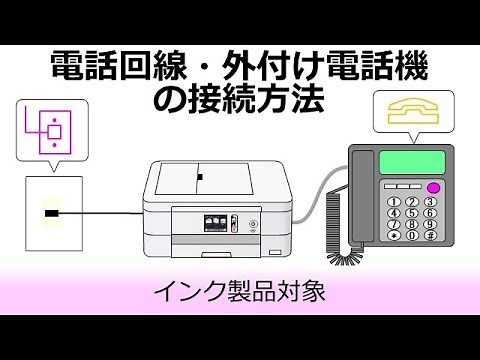 電話回線・外付け電話機の接続方法