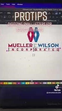 Digitizing Tutorial for Small Letter Hat Embroidery