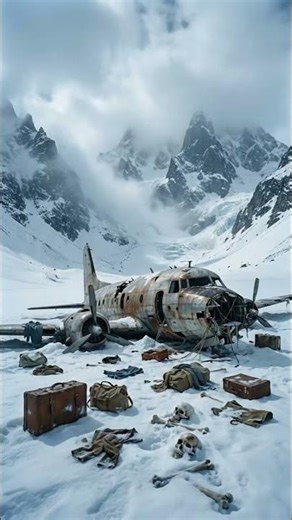 What’s inside the wreckage of a plane lost in the mountains Andes 1972? #whatsinside #planecrash