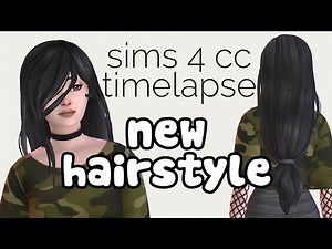 Sims 4 CC Timelapse - A brand new Hairstyle, from scratch!