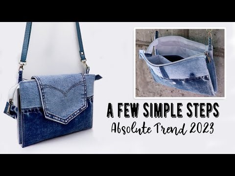 DIY Jeans Purse Bag | Old Clothes Recycle Idea