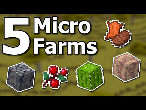 How to Build 5 Amazing New Micro Farms You Need in Minecraft Survival