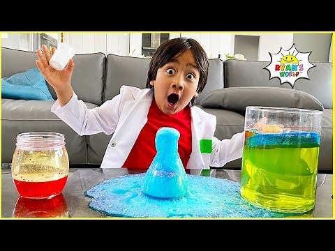 Easy DIY Science Experiments For Kids with Ryan #StayHome Learn #WithMe