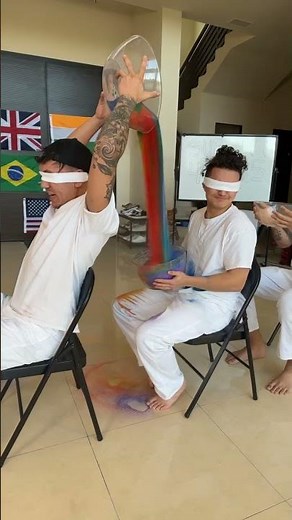 Fill The Cup with Rainbow Sand Challenge